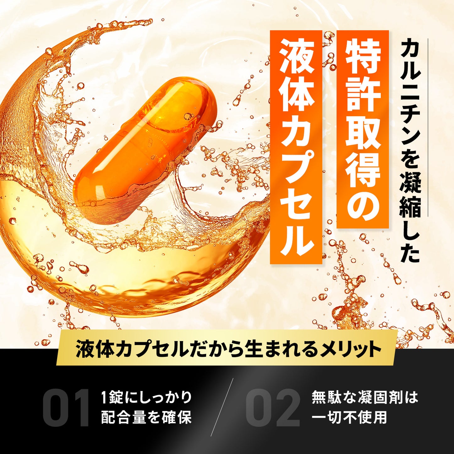 CAPSULE Lab. リキッドL-カルニチン 120粒
